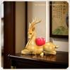 Color Copper Yi Lu Ping An Home Office Xianglu Crafts Desktop Sika Deer Mini Small Decoration