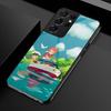 Cartoon P-Ponyo Phone Case For Samsung S25 S24 Ultra 23 Fe 22 Plus Galaxy A54 A55 A16 A13 A24 A15 A25 Glass Cover