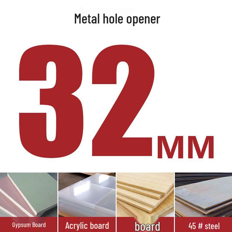 High-Speed Steel Bimetal Hole Puncher for Wood, Stainless Steel, and Plastic.
