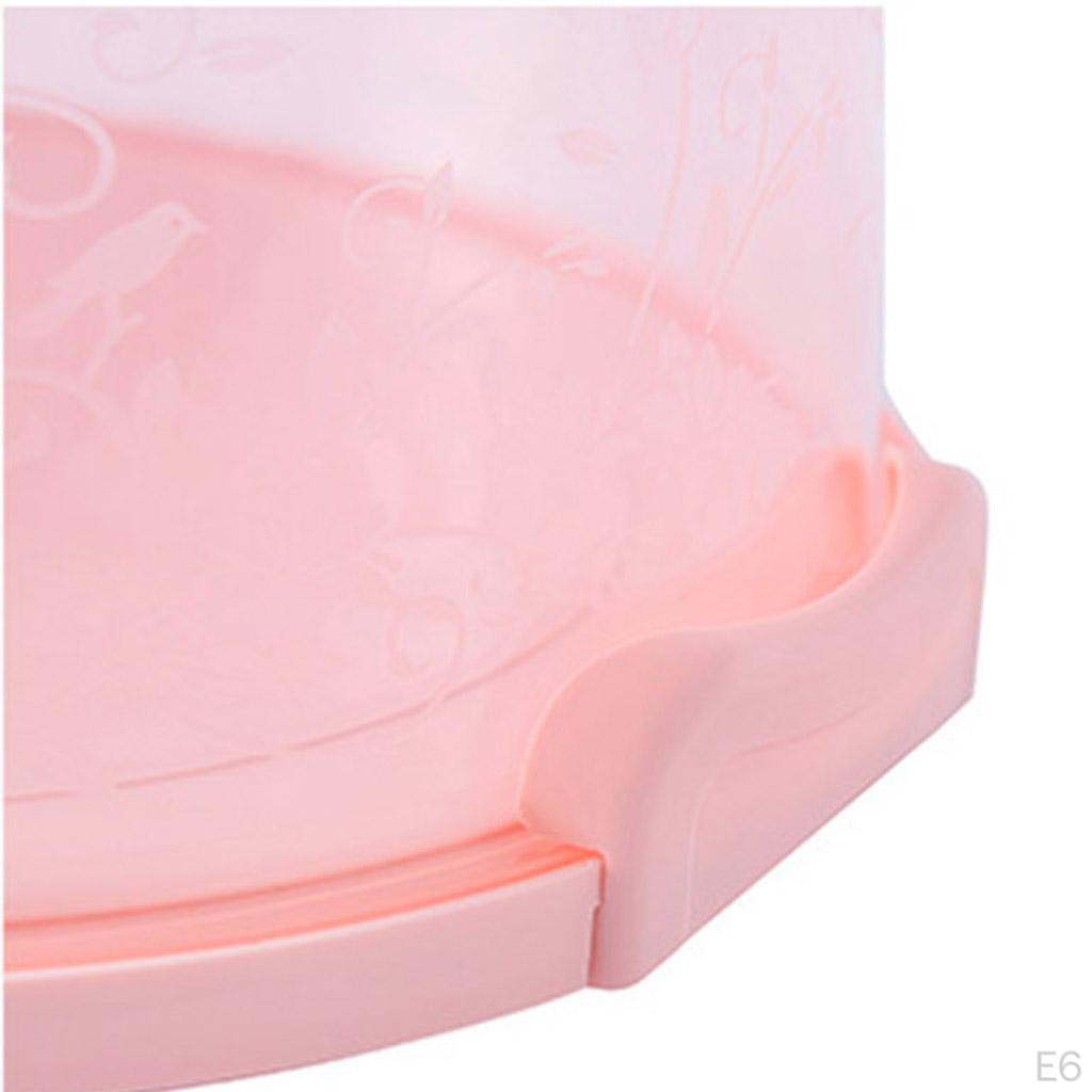 Cake Carrier to 8 inch Cake. Fashionable Stand Doubles as Five Section Serving Tray