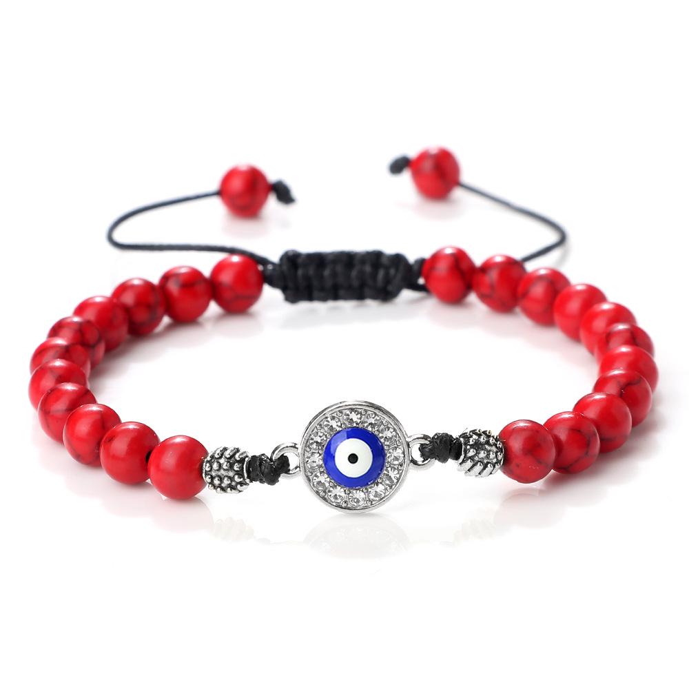 Handmade Ethnic-Style Demon Eye Beaded Bracelet