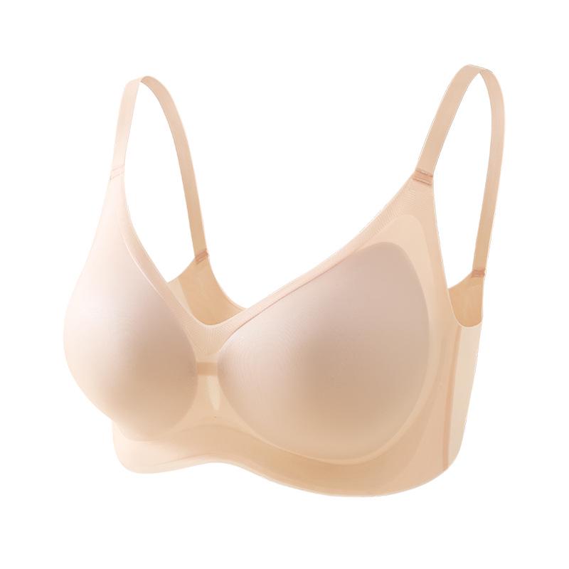 Ultra-Thin Ice Silk Seamless Women's Cooling Bra - Light, Breathable, and Beautiful Back Design