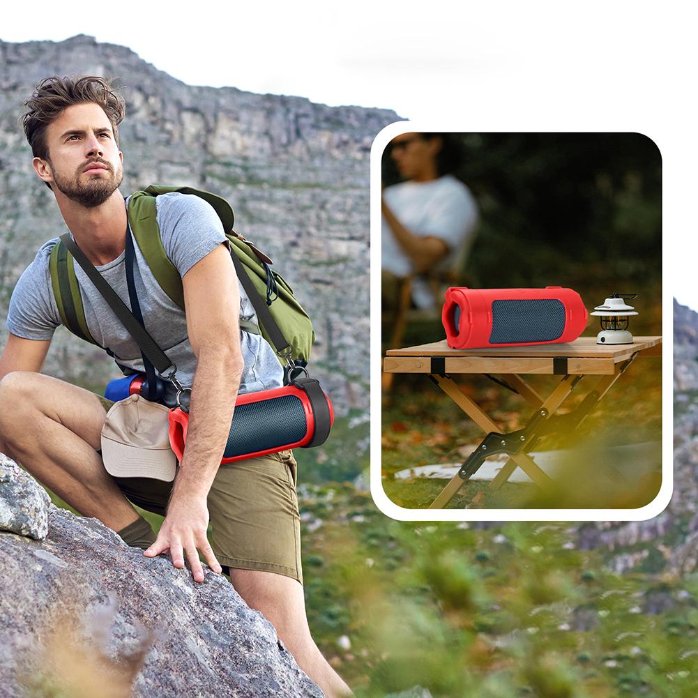 Silicone Sling Speaker Case Cover for JBL Flip 7 Portable Soft Protective Case for JBL Flip7 Wireless Bluetooth Speaker Sleeve