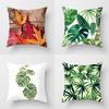 Fashion Tropical Plant Polyester Pillow Case Office Fabric Sofa Cushion Cover Home Polyester Pillow Case