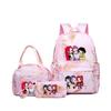 K-Pop Anime Girl Group Themed Backpack Set With Lunch Bag Pencil Case School Kids Oxford Fabric Lightweight Ergonomic Design