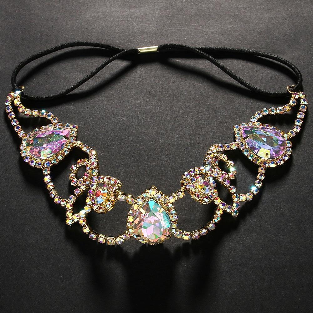 

Stonefans Hollow Thigh Chain Water Drop Dance Belly Accessories Performance Costume Colorful Rhinestone Leg Jewelry Bridal Gifts