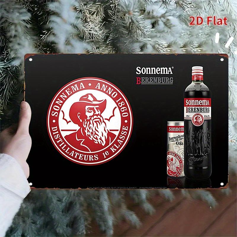 

HD Tin Sign Sonnema Berenburg Vintage Retro Metal Tin Sign for Bar Wall Decor 20x30cm（7.8x11.8inch）