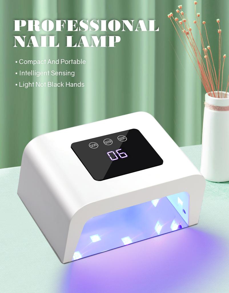 DianaBeauty UV Nail Lamp Professional Nail Dryer with Touch Screen and 3 Timer Settings Manicure Lamp for Drying Nail Polisher