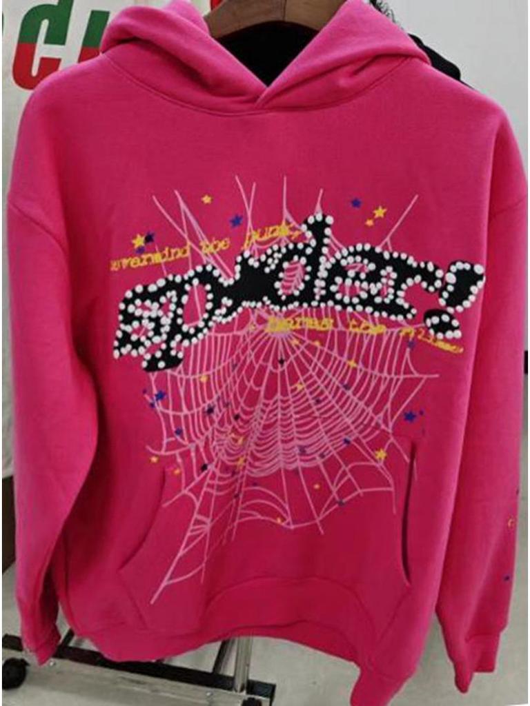 Spider Heavyweight 450G Fleece-lined Hoodie - European & American Trendy Brand Sp5der Sweatshirt