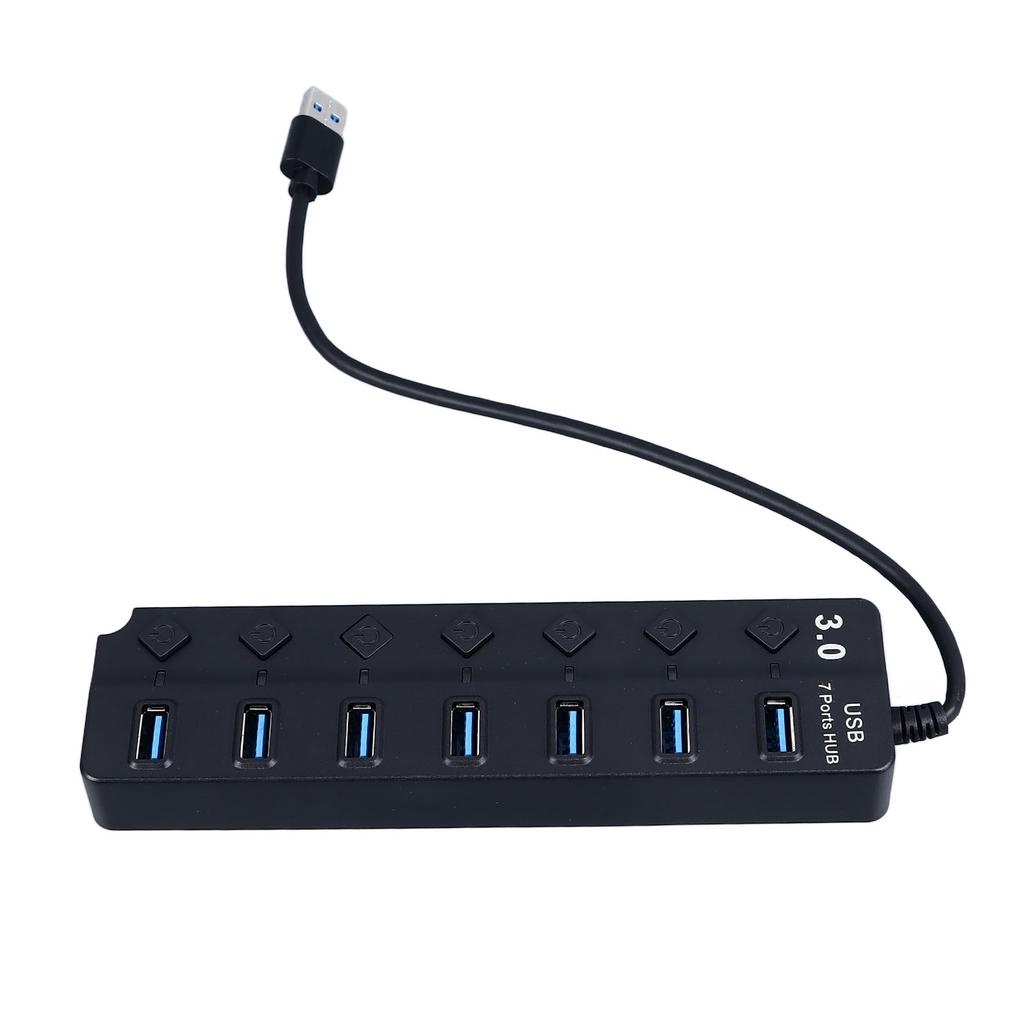 USB C Hub Independent Switch Compact 7 Port USB Data Hub Splitter for Laptop PC Mobile Devices