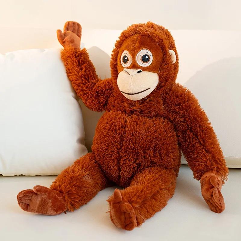 Peluche Gorilla Cartone Animato Scimpanzé Scimmia Morbida Bambola Ripiena Zaino Borsa Auto Decorazione Stanza Regali di Compleanno per Bambini