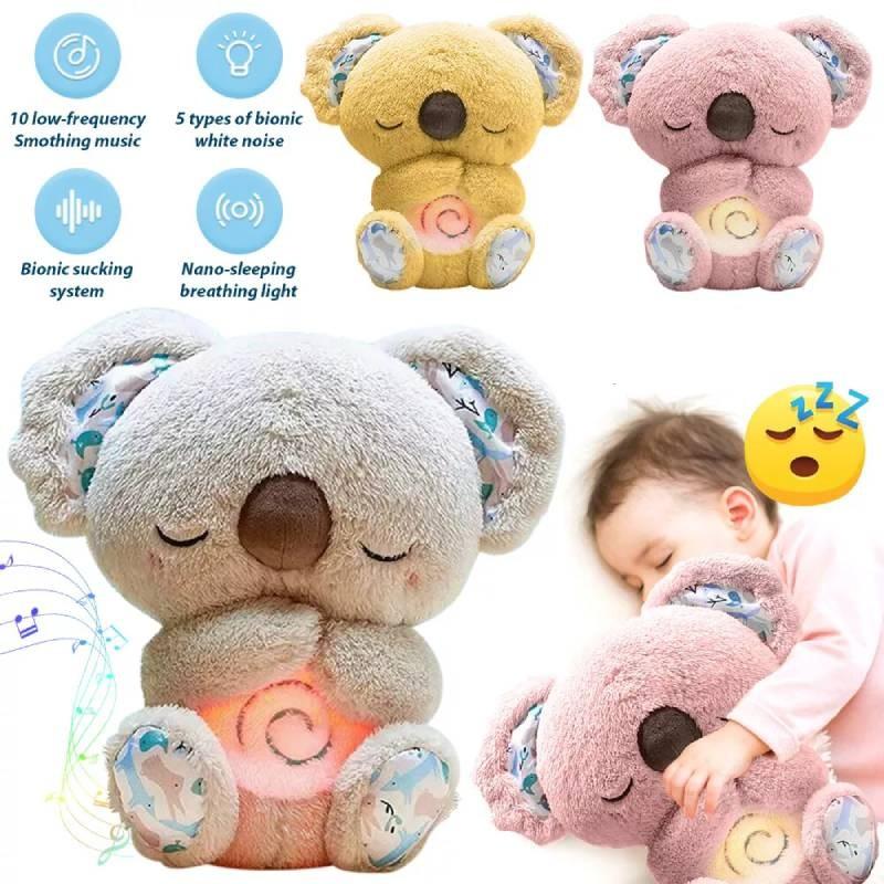 Adorable Pink Koala Sleep Aid Plush Toy With Soothing Music For Babies