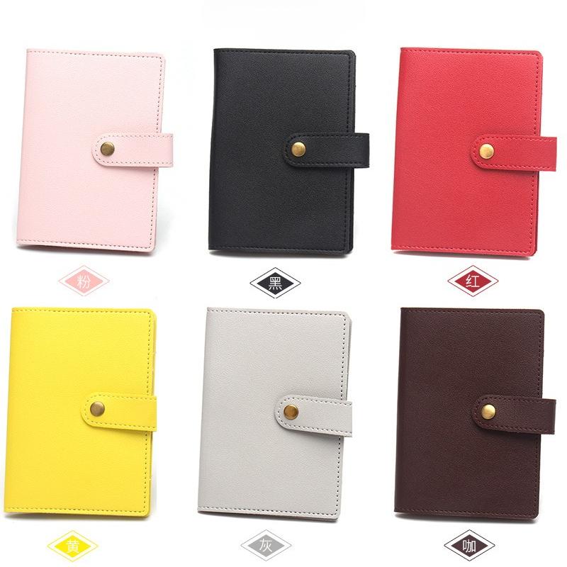Holiday Travel Accessories Fashion Copper Button Passport Holder Luggage Tag Extra Thick Leather Passport Cover Luggage Tags
