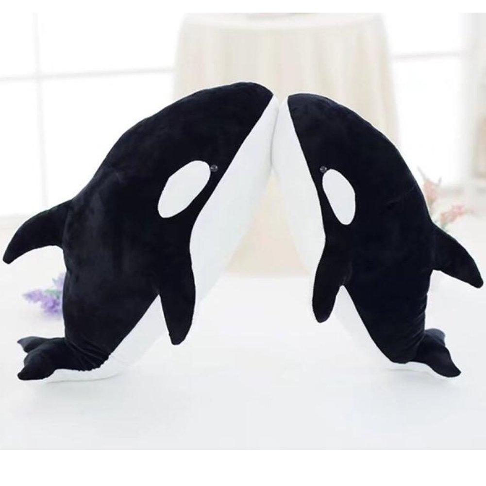 (Bidason) Plush Killer Whale Body Pillow, Whale Body Pillow, Lumbar Pillow, Cushion, Sleeping Toy, Whale Body Pillow