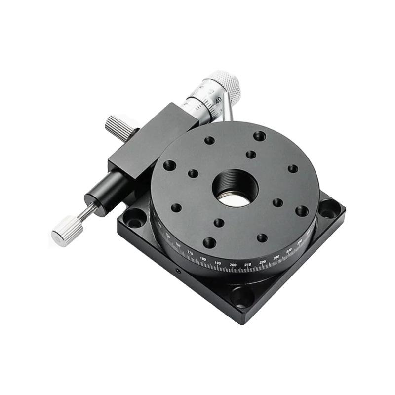 RS60/40/90/125 R-Axis Rotary Stage: 360º Manual Fine-Tuning Adjustment Platform with Indexing Plate