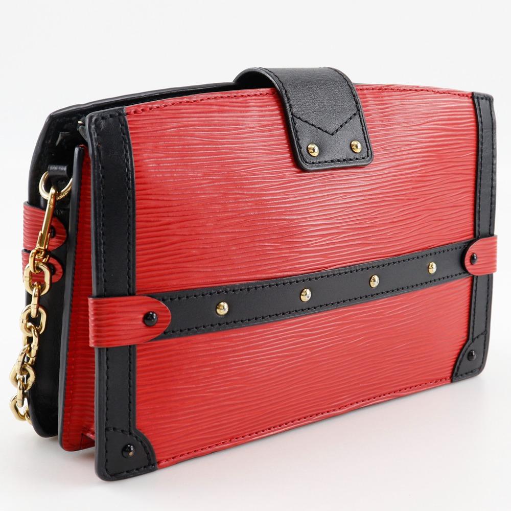 LOUIS VUITTON Trunk clutch Shoulder Bag M51697 2-way clutch Rouge Red Epi Leather Women Used