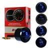2 inch/52 mm Car Voltmeter Digital Blue/Red Led 12-24V Gauge Black Car Digital LED Display Voltage Gauge Voltmeter Round Panel
