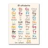 Spanische Bildungsplakate und Drucke Bohème-Wandkunst Gemälde Numerisches Alphabet Lernbilder Kinderzimmerdekoration