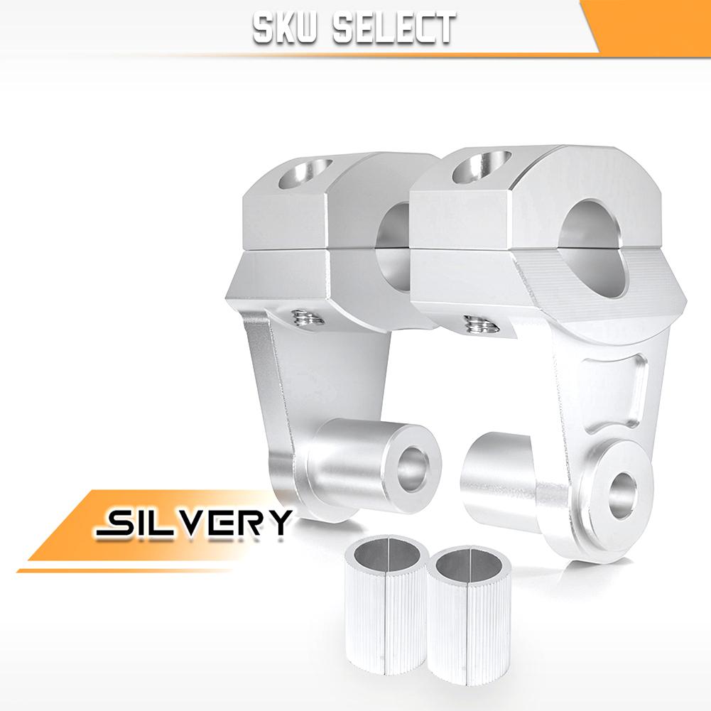 Motorcycle Bar Clamps Raised Zinc Alloy Handlebar Handle Bar Risers Compatible With 22MM 7/8"&28MM 1 1/8" Handlebars