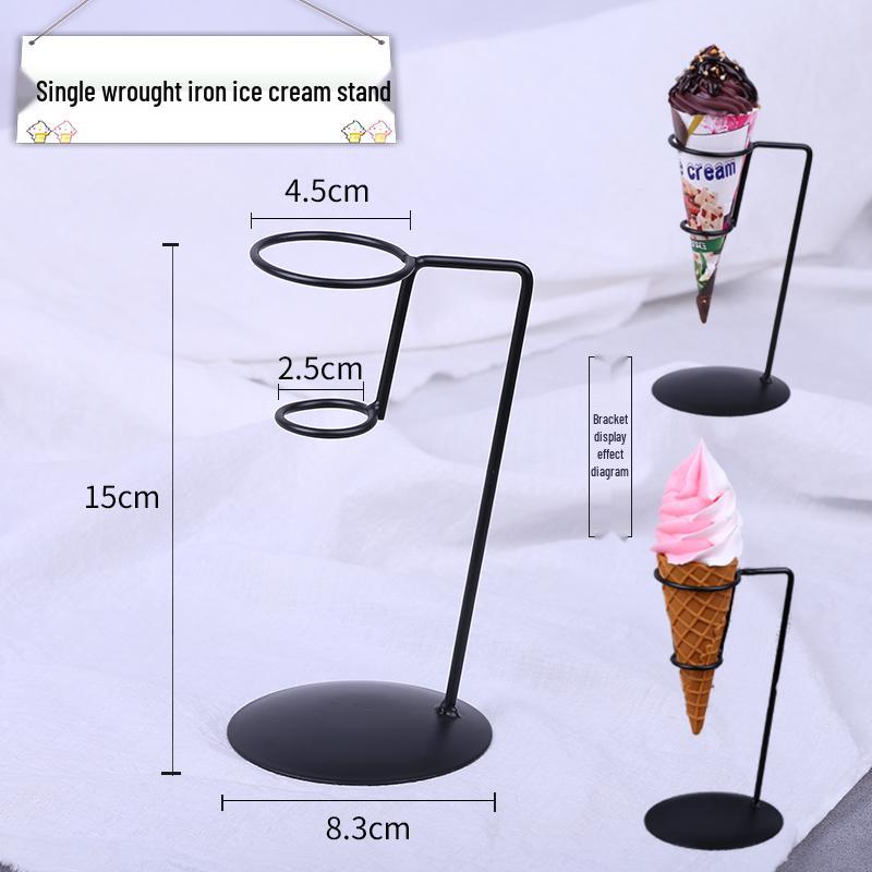 Chocolate Cream Crispy Cone Dessert Toy Photo Prop