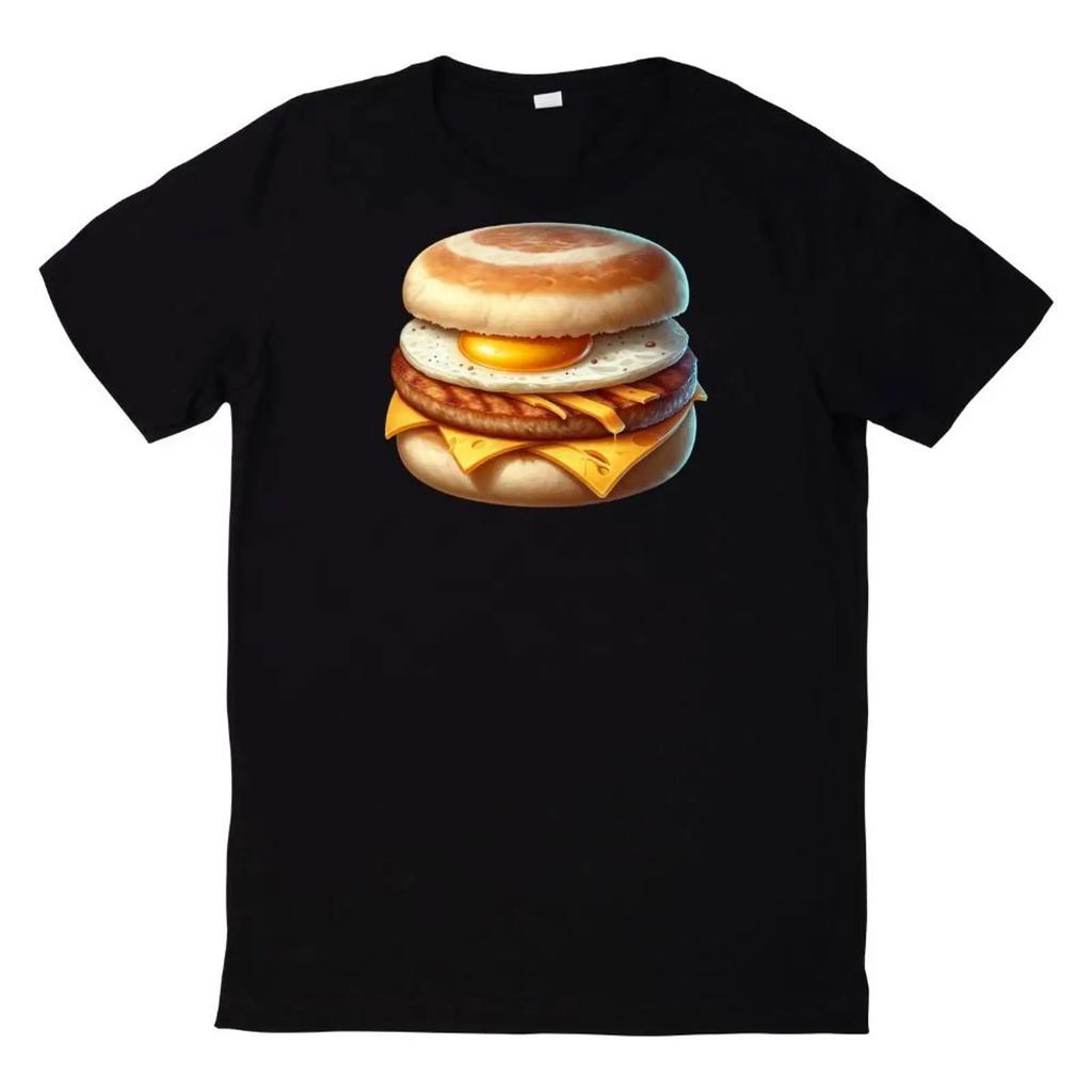 T Shirt Kstliches Fast Food Aquarell Motiv Vintage Streetwear Homme Soft Designer Clothes Top For Everyday Wear Fashion