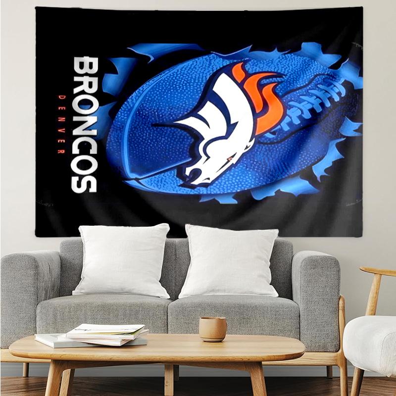 Denver Broncos Logo Tapestry Hanging for Bedroom,Livingroom, Playroom,Decor Art Room Wall Tapestry Holiday and Birthday Gifts