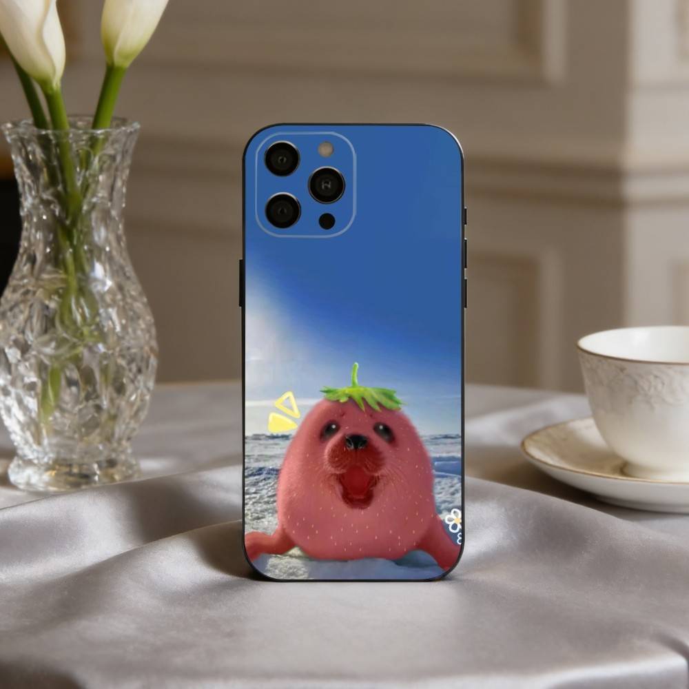 

S-Seal F-Funny C-Cute Phone Case For iPhone 17pro, 16,15,14,13,12,11 X XR Plus,Others Soft Black Cover iPhone17