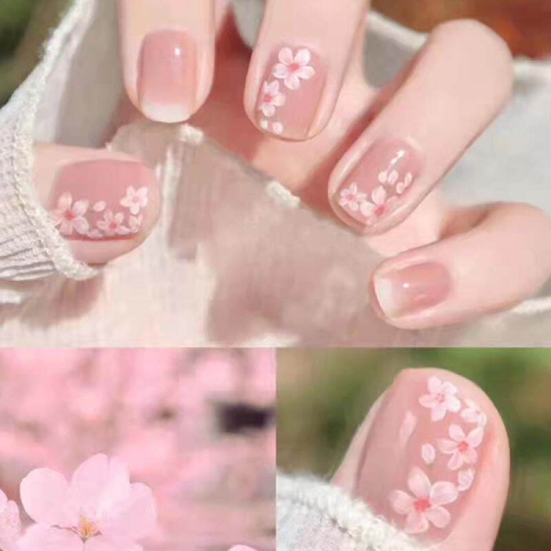 Lovely Cherry Blossom Nail Tips [24tips] R347