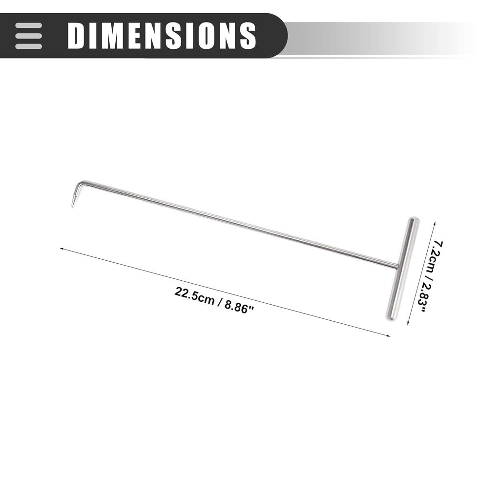 Motoforti Car Instrument Cluster Removal Hook, Pulling Tool, for Mercedes-Benz for AMG GT 2017-2019, W140589023300, Silver Tone, 2pcs