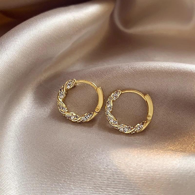 European and American simple love circle earrings fashionable versatile geometric ear buckles earrings earrings women