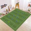 Football Field Pattern Carpet for Living Room Bedroom Sports Theme Floor Mat Anti Slip Suitable for Kids Play Area Home Decor