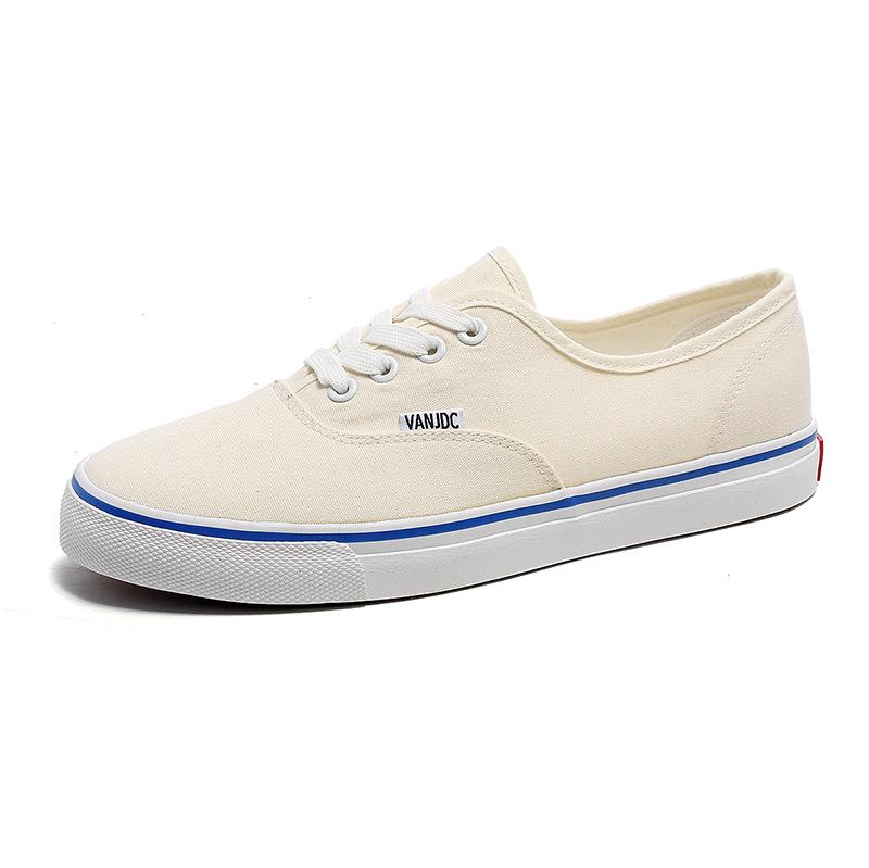 Korean Style Casual Canvas Skate Shoes 2025 - Unisex Winter White Sneakers for Students