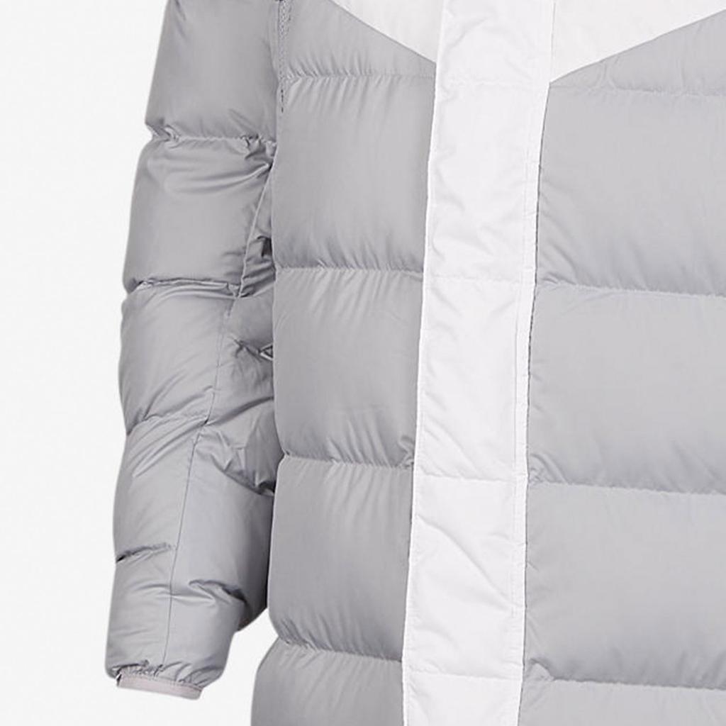 Nike Down Fill Hooded Long Down Jacket Men Outerwear Wolf-Grey CU0281-100