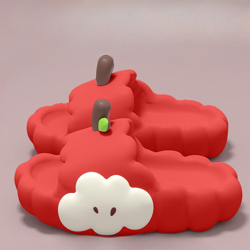 

Новые комнатные нескользящие тапочки на толстой подошве Fits 39-40 красный