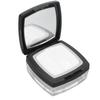 Empty Refillable Powder Case Powder Puff Mirror Spoon Separately Storage Box for Makeup Loose Powder Black