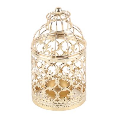 Kerzenhalter Vintage Vogelkäfig Kerzenständer Dekorationen für Geschenk Home Events HochzeitenGold