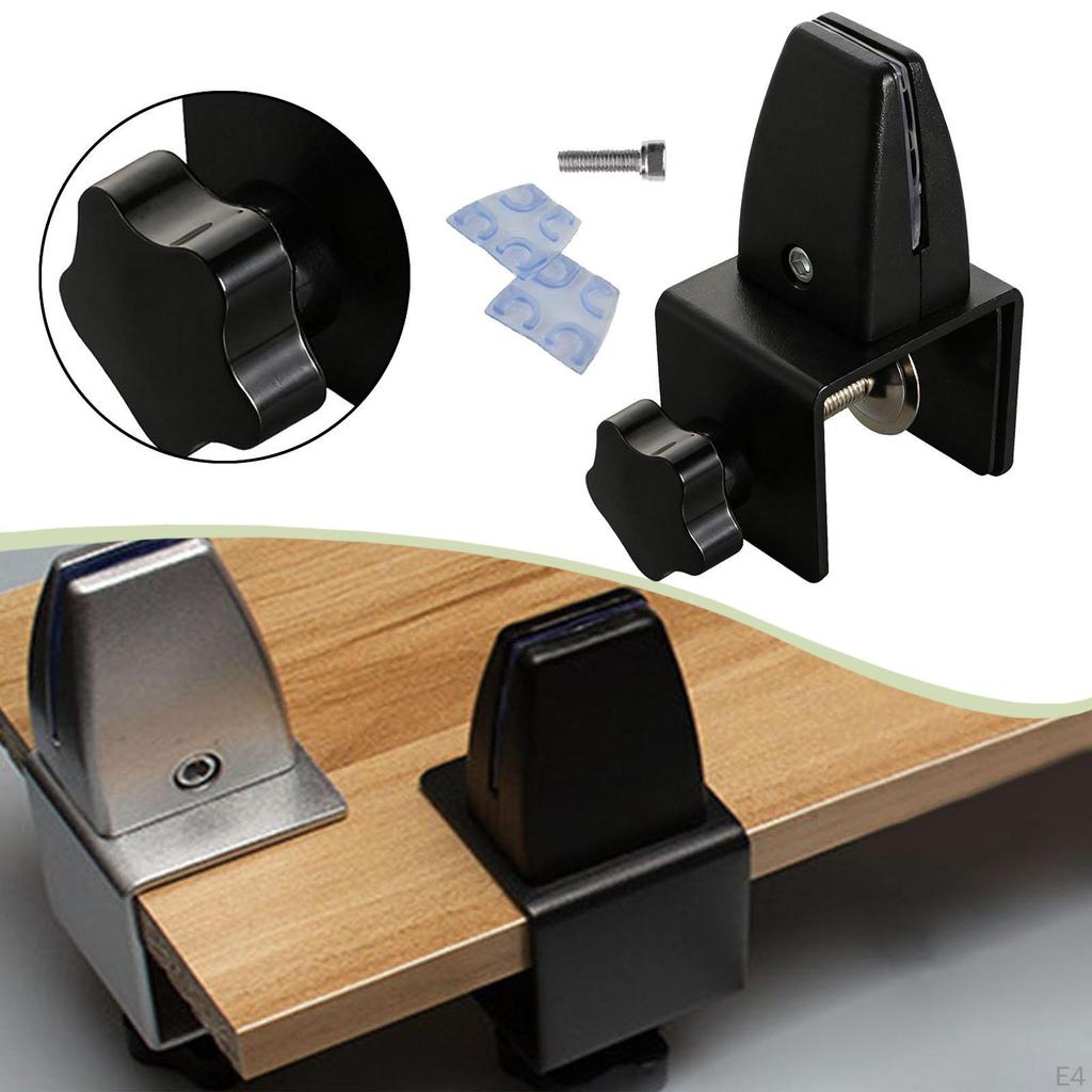 Desk Partition Clip Clamp Adjustable Fits 0.4-2cm Panels, Accessories, Sneeze Guard Holder,