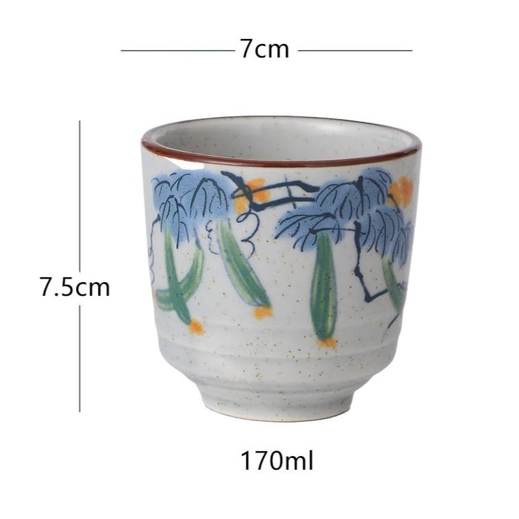 

1pcs 170ml Chinese Ceramic Tea Cup Master Drinking Tea Cup Drinking Utensils Tea Set Souvenir Gift Teaset Accessories Juice Cup 170ml