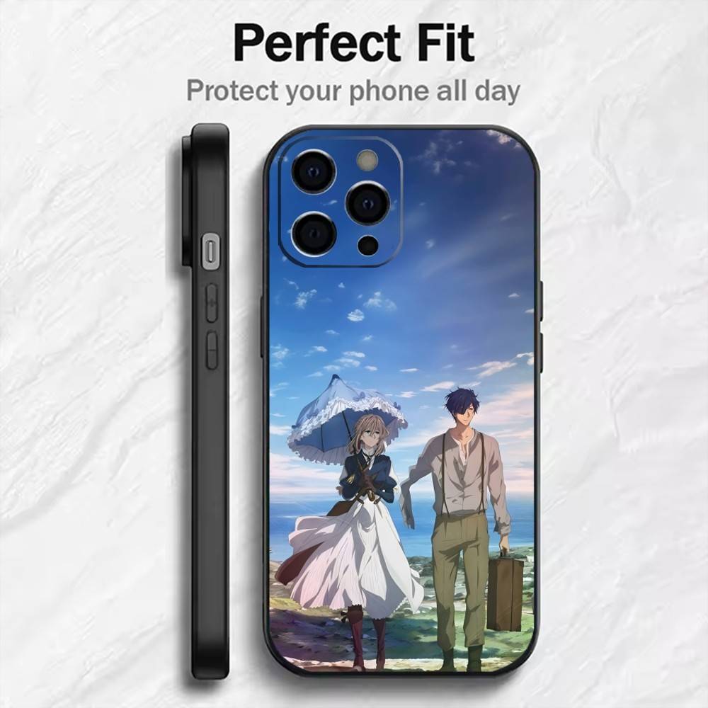 

Чехол для телефона V-Violet и G-Gilbert для iPhone 17, 16, 15, 14, 13, 12 Plus, Max, Мягкий Силиконовый Черный Чехол iPhone16