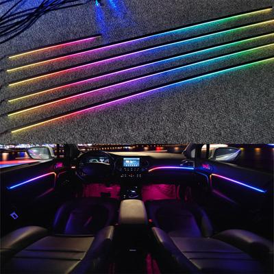 Universal Symphony Car Ambient Lights 64 RGB Car Interior Acrylic Light Guide Fiber Optic Car Decoration Atmosphere Light 18