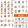 Festive Cake Toppers Flags With Paper Material For Christmas Baking And Party