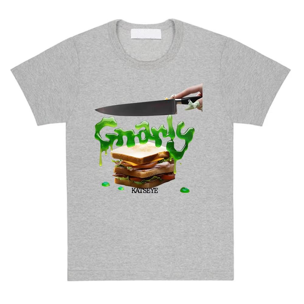 

Katseye Gnarly Tee Camiseta Short Sleeve Cotton Summer Tshirt for Female Casual Korean Girls Band Tshirts Fashion Women Shirts M