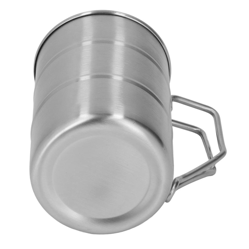 Edelstahl Kaffeetasse Große Kapazität Edelstahl Bierkrug mit Henkel für Zuhause Restaurant