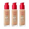 3 x Base de maquillaje Bourjois Healthy Mix Clean y Vegana 30ml - 54N Beige