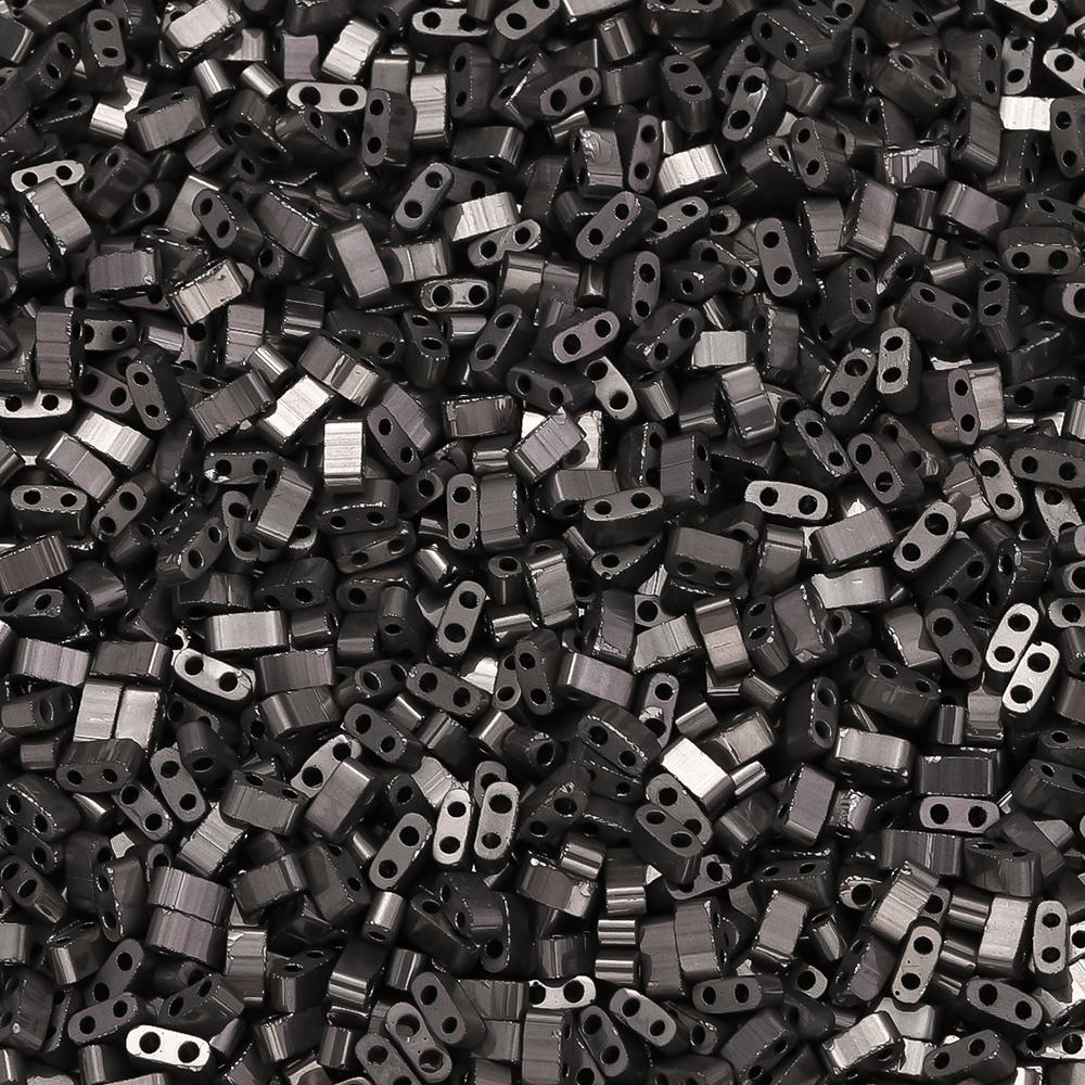 100pcs Double Hole Czech Glass Seed Beads Colored Spacer Loose Beads for DIY Necklace Bracelet Earring Jewelry Making Supplies