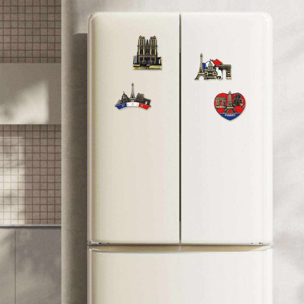 Xiaomi Metal Fridge Magnet Eiffel Tower Paris France Travel Souvenirs Gift Refrigerator Magnets Sticker Home Decor450000