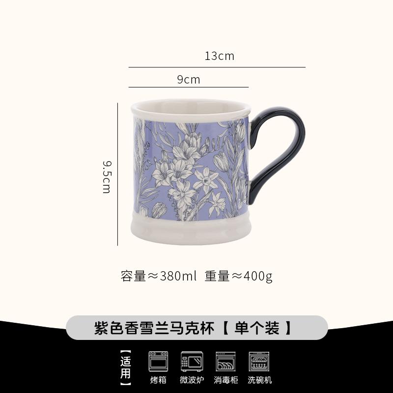 Vintage Painted Mug Ceramic Coffee Milk Cup Exquisite And Beautiful Porcelain Cup Office Drinking Cup Women's Breakfast Cup