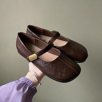 New Spring Women's Outdoor Shoes Round Toe Design Mary Jane Shoes Ladies Casual Flat Shoes Work Boat Shoes Large Size
