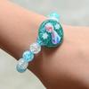 Cartoon Princess Girl's Ice & Snow Bracelet Gift Set for New Year & Birthday
