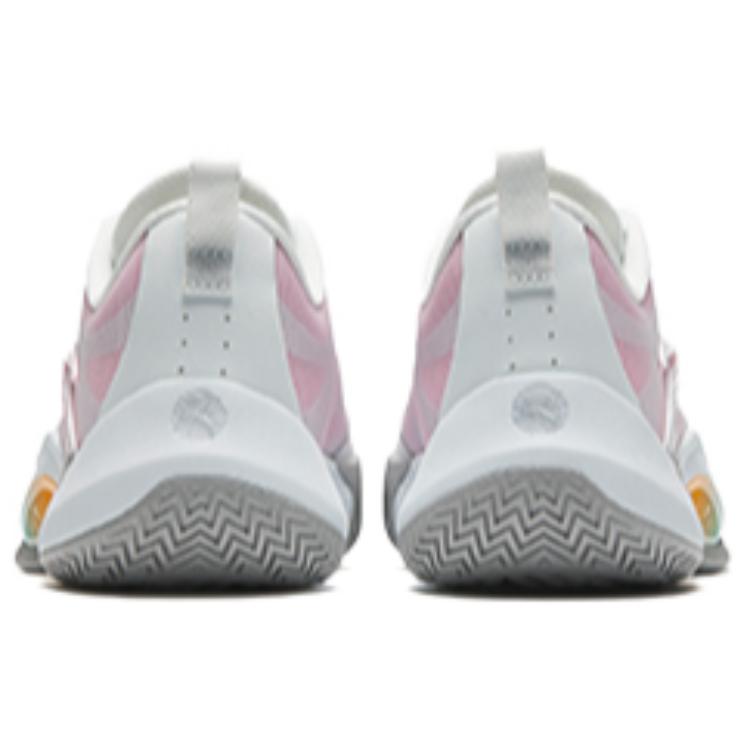 New Anta Instantaneous 1 Cushioning Wear-Resistant Low-Top Basketball Shoes Men's White Pink 912421601Q-1